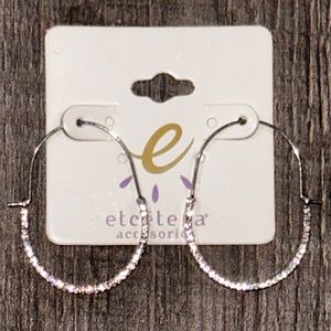 New Crystal Hoop Earrings